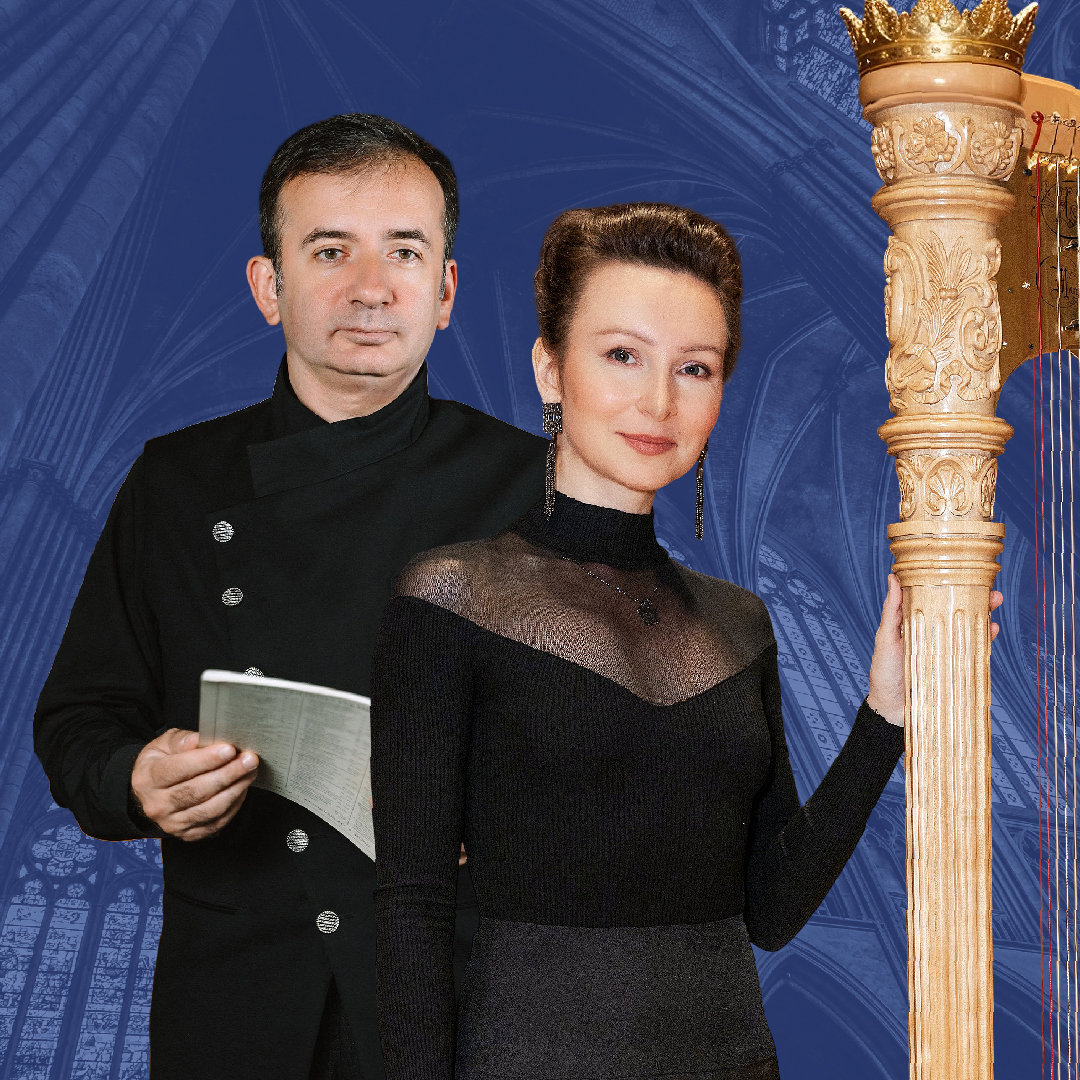 Фестиваль "Вселенная-орган". Кира Лагозинская (арфа), Дмитрий Ушаков (орган, Томск)